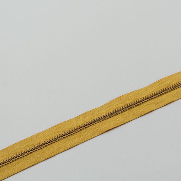 bolso personalizable cremallera color amarillo mostaza